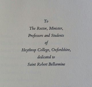 Robert Bellarmine; Saint and Scholar