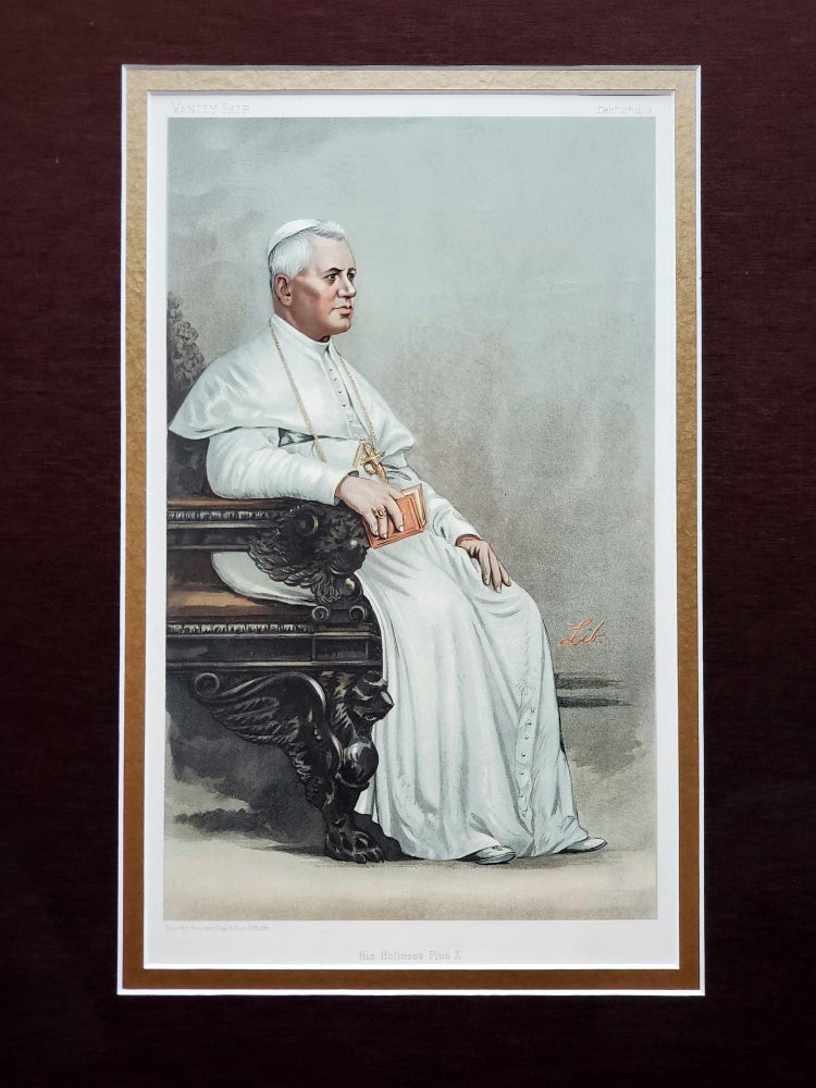 Item #3 His Holiness Pius X; Sovereigns No.28: Caricature of His Holiness Pope Pius X. Pope Pius X.