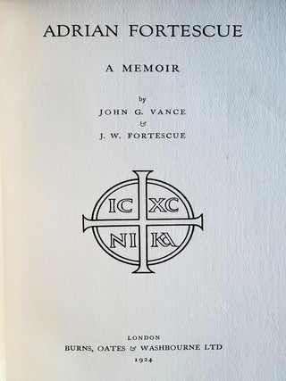 Adrian Fortescue; A Memoir
