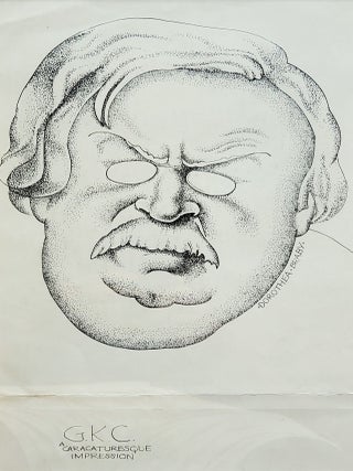 Illustrated Portrait of Gilbert Keith Chesterton