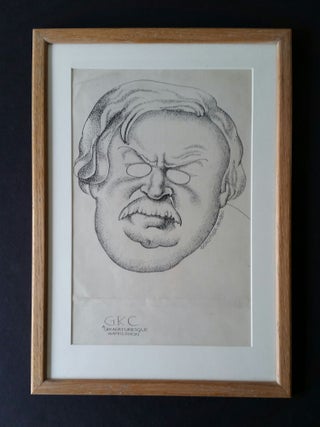 Illustrated Portrait of Gilbert Keith Chesterton