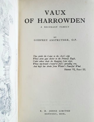 Vaux of Harrowden; A Recusant Family