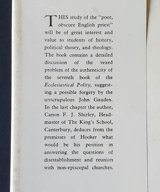 Richard Hooker and Contemporary Political Ideas