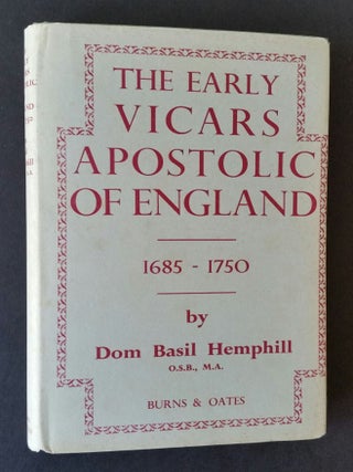 Early Vicars Apostolic of England 1685-1750
