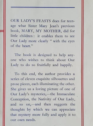 Our Lady's Feasts; Considerations on the feasts of the Queen of Heaven