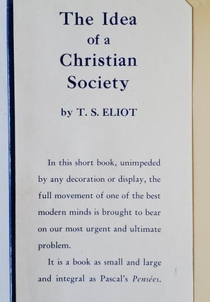The Idea of a Christian Society
