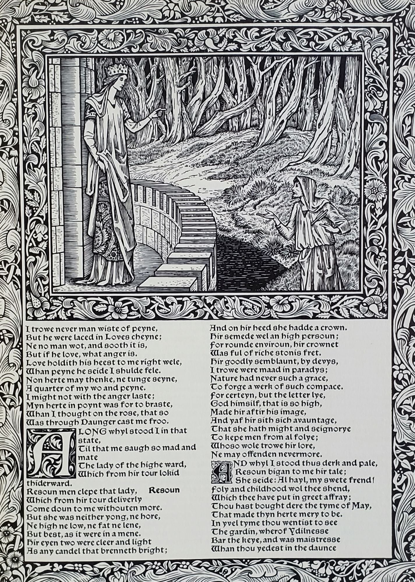 The Works of Geoffrey Chaucer; A Fascimile of the William Morris Kelmscott  Chaucer by Edward Burne-Jones, William Morris on Star of the Sea Books