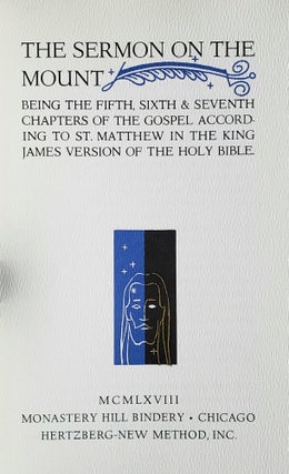 Item #971 The Sermon on the Mount; Being the Fifth, Sixth, and Seventh Chapters of the Gospels...
